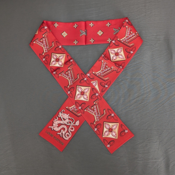 Louis Vuitton Silk Monogram Precious Dragon Bandeau - Picture 1 of 5
